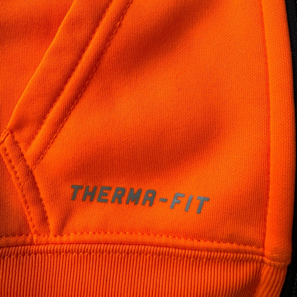 Nike Infants Hoodie Jacket Hooded Zip-up Therma-Fit Orange Size 18-Months - Picture 6 of 8